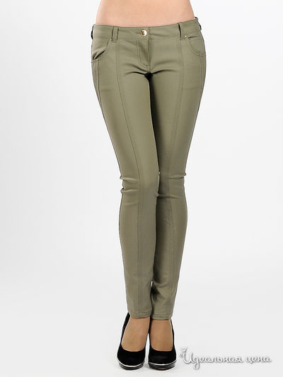 Брюки Silvian Heach, цвет цвет серо-зеленый