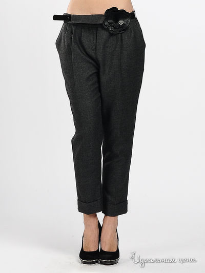 Брюки Fracomina, цвет цвет темно-серый