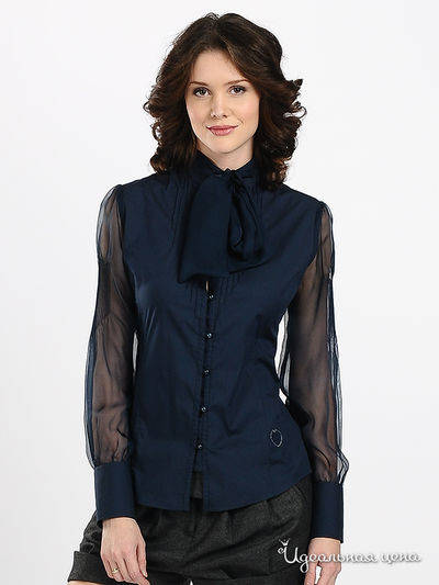 рубашка Fracomina, цвет цвет синий