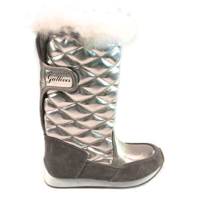 Сапоги Gulliver, цвет цвет серебристый / серый