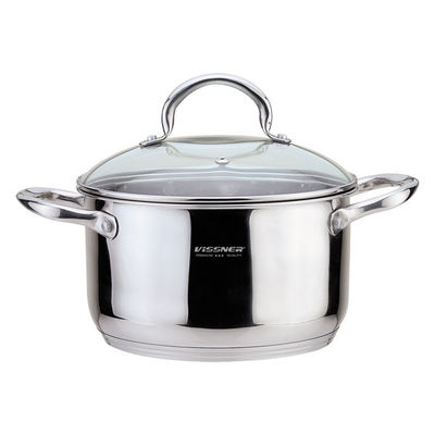 Кастрюля Vissner, цвет shine