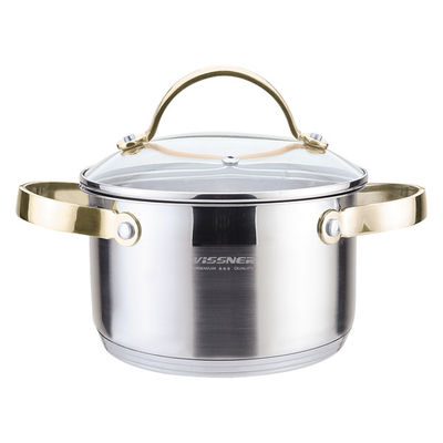 Кастрюля Vissner, цвет shine