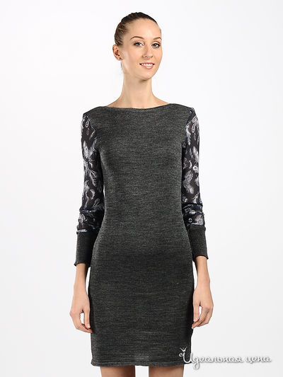 Платье Remix, цвет цвет серый / белый