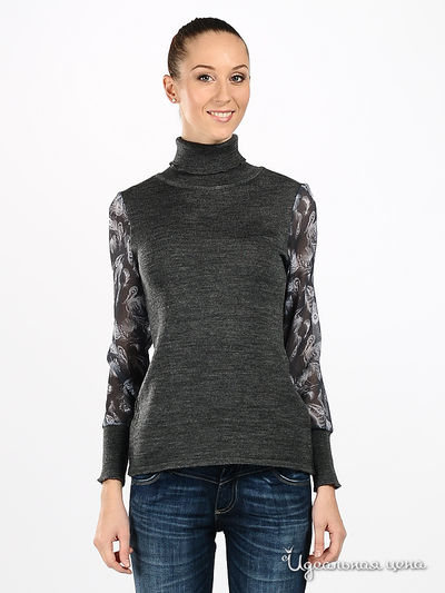 Джемпер Remix, цвет цвет серый / белый