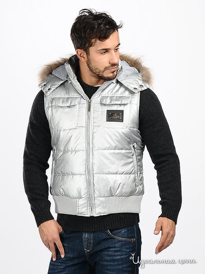 Жилет Malcom, цвет цвет серебряный