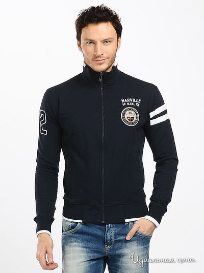 Толстовка Marville, цвет цвет темно-синий