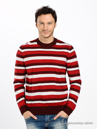 Джемпер Total Look, цвет цвет красно-белая полоска