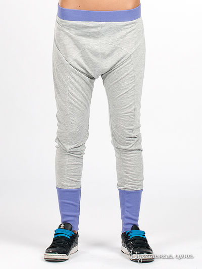 Брюки Curly House, цвет цвет серый / сиреневый