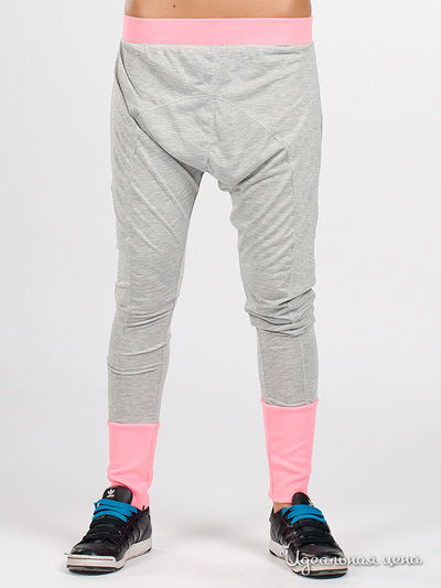 Брюки Curly House, цвет цвет серый / розовый