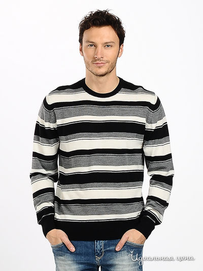 Джемпер Total Look, цвет цвет серо-белый