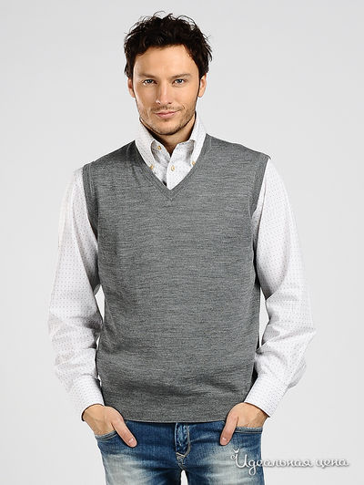 Жилет Total Look, цвет цвет серый