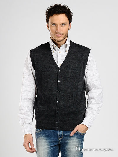 Жилет Total Look, цвет цвет темно-серый