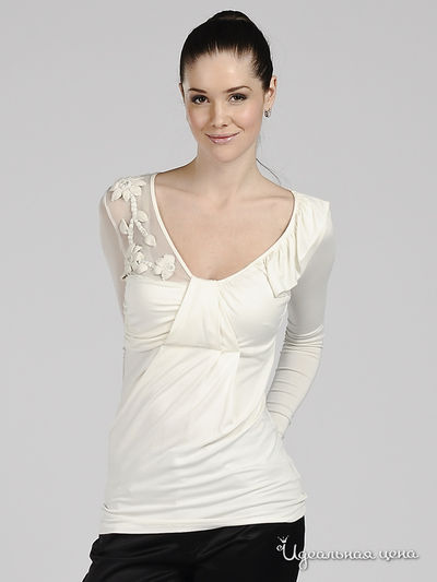 Блузка LoveSexMoney, цвет цвет молочный