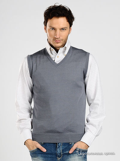 Жилет Total Look, цвет цвет серый