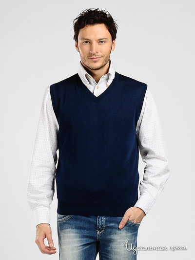 Жилет Total Look, цвет цвет темно-синий