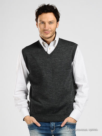 Жилет Total Look, цвет цвет темно-серый