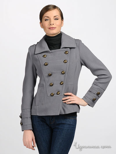 Полупальто Cavalini, цвет цвет серый