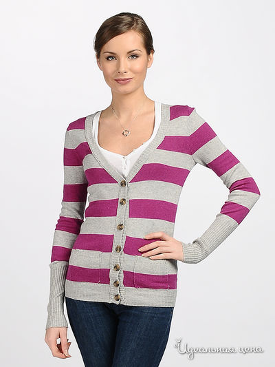 Кардиган Cavalini, цвет цвет серый / фуксия