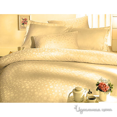 Комплект постельного белья Issimo LIFE, цвет кремовый, 2-х спальный евро