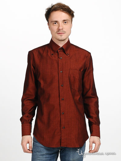 Рубашка Blend&amp;Joop мужская, цвет терракотовый