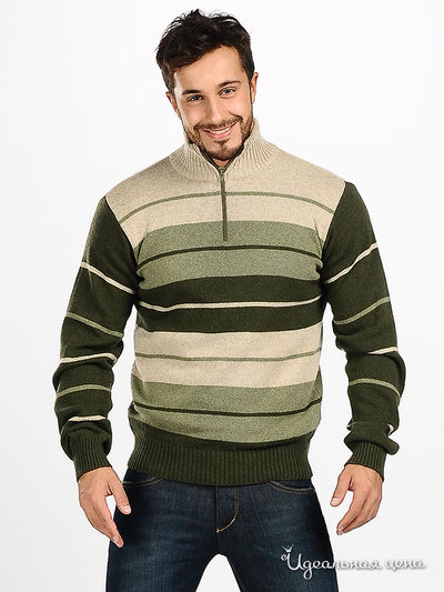 Свитер Blend&Joop, цвет зеленый / бежевый