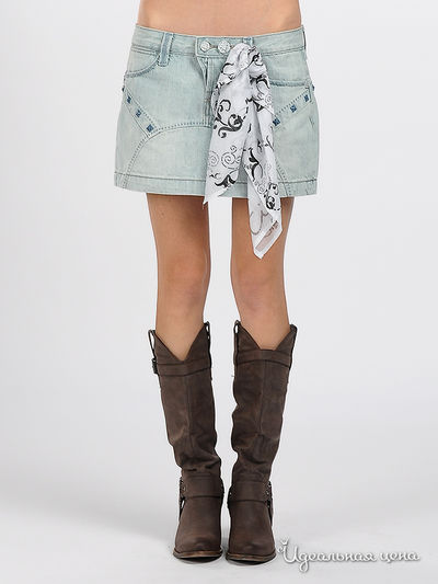 Юбка Eighth Sin, цвет цвет голубой