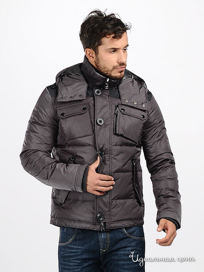 Куртка FRANCO VELLO&INVOLO, цвет цвет серый