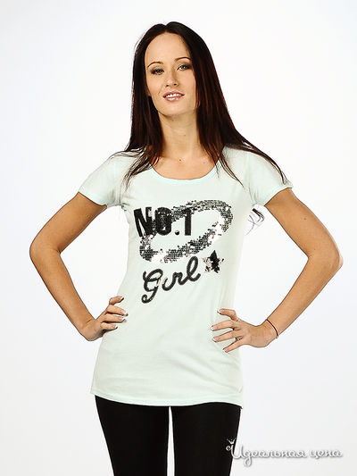 Футболка American brands, цвет цвет голубой