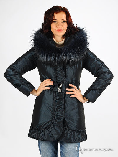 пальто FRANCO VELLO&INVOLO, цвет цвет синий