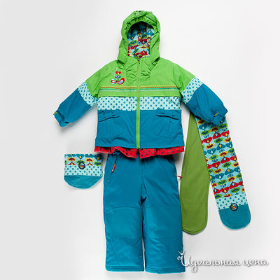 Комплект Deux par Deux, цвет цвет голубой / зеленый