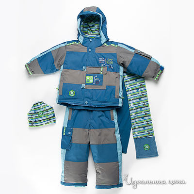 Комплект Deux par Deux, цвет цвет серый / голубой