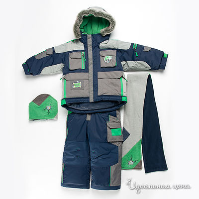 Комплект Deux par Deux, цвет цвет темно-синий / серый