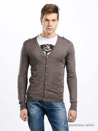 Кардиган Takeshy Kurosawa, цвет цвет серо-коричневый