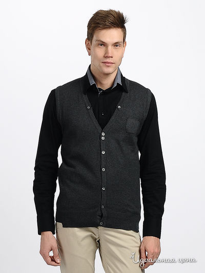 Жилет Takeshy Kurosawa, цвет цвет темно-серый