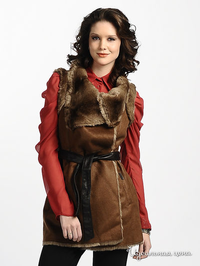 Жилет Gaudi, цвет цвет коричневый