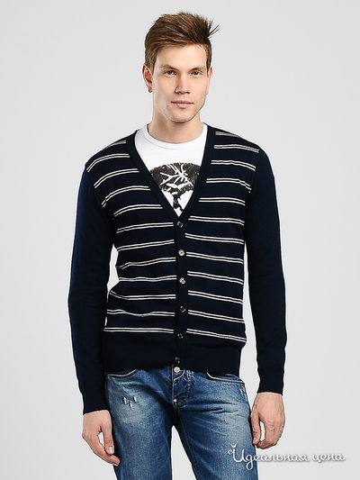 Кардиган Takeshy Kurosawa, цвет цвет темно-синий / белый