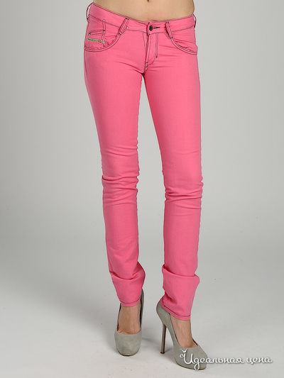 Джинсы Diesel, цвет цвет розовый