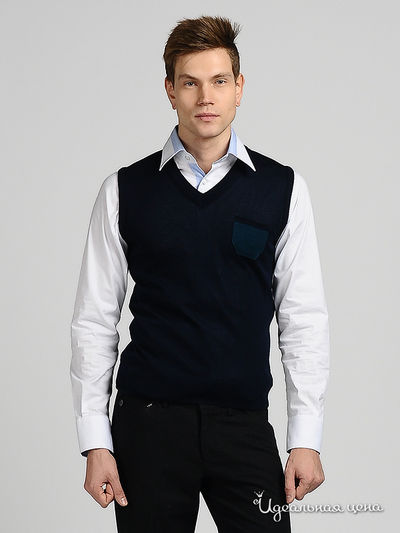 Жилет Takeshy Kurosawa, цвет цвет темно-синий