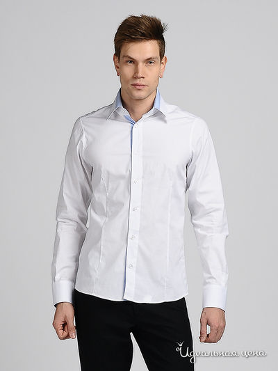 рубашка Takeshy Kurosawa, цвет цвет белый / голубой