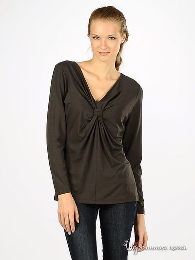 Блузка Olsen, цвет цвет темно-серый