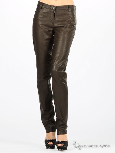 Брюки Olsen, цвет цвет темно-коричневый