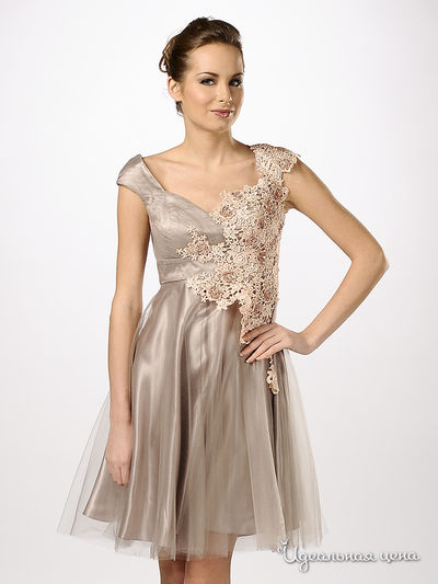 Платье Aftershock, цвет цвет бежевый