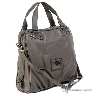 Сумка L.Credi, цвет цвет серый