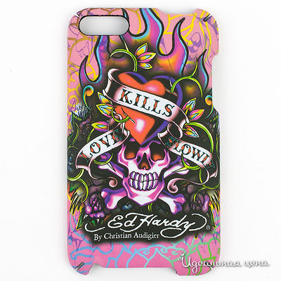 Чехол Ed Hardy, цвет цвет розовый