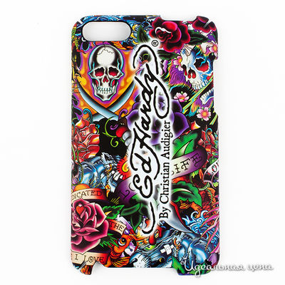 Чехол Ed Hardy, цвет цвет черный/фиолетовый