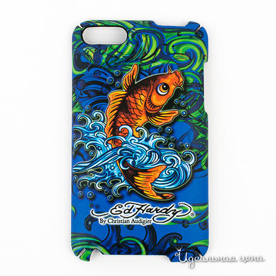 Чехол Ed Hardy, цвет цвет синий / оранжевый