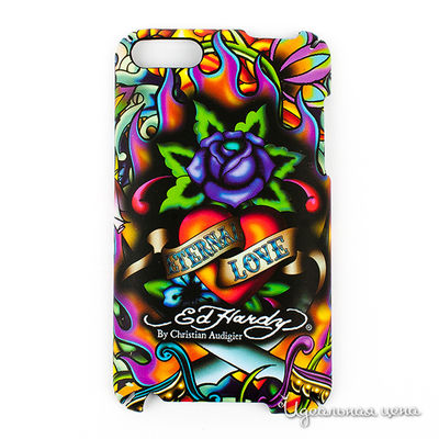 Чехол Ed Hardy, цвет цвет фиолетовый / зеленый