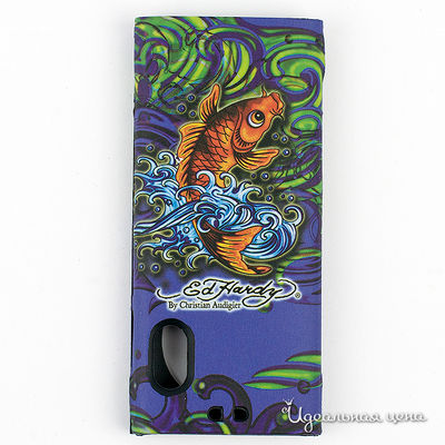 Чехол Ed Hardy, цвет цвет синий / оранжевый