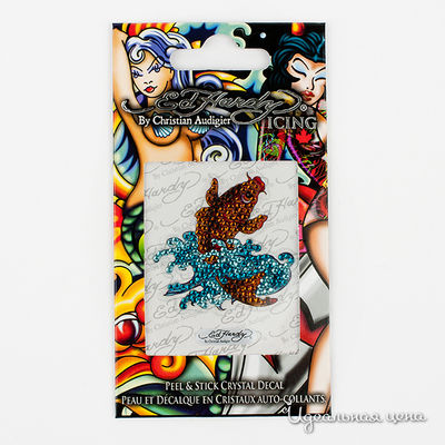 Наклейки Ed Hardy, цвет цвет оранжевый / серый