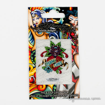 Наклейки Ed Hardy, цвет цвет красный / фиолетовый